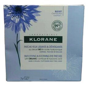 Klorane Eye Masks Contour Smoothing Relaxing Patches Soothing Cornflower 7 Pair